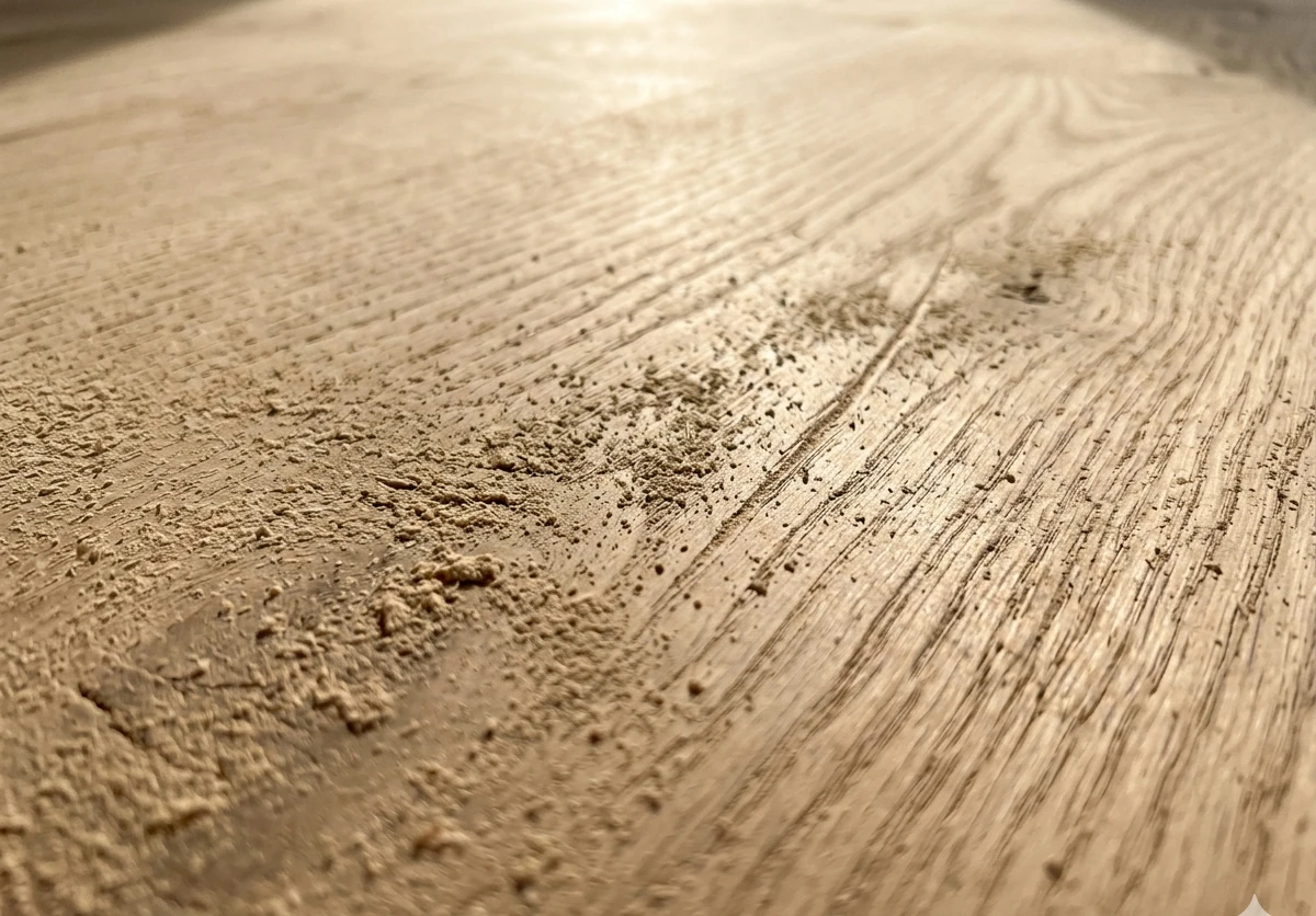 Construction dust removed from trim and surfaces